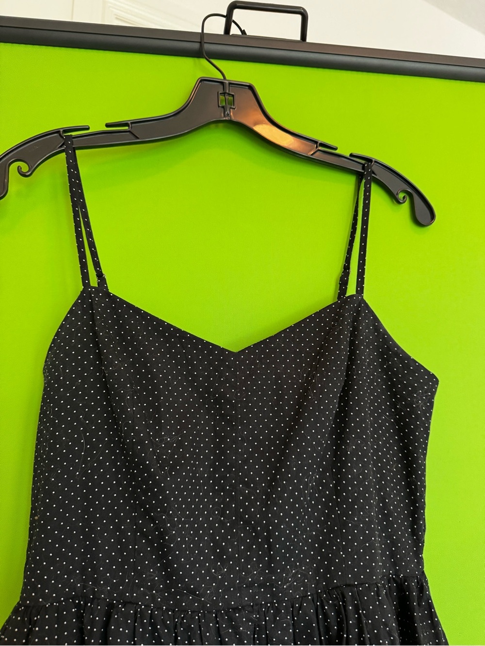 Lucca Couture Black Polka Dot Spaghetti Strap Camisole